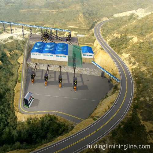 Линия по производству известняка производительностью 800-1000 тонн в час